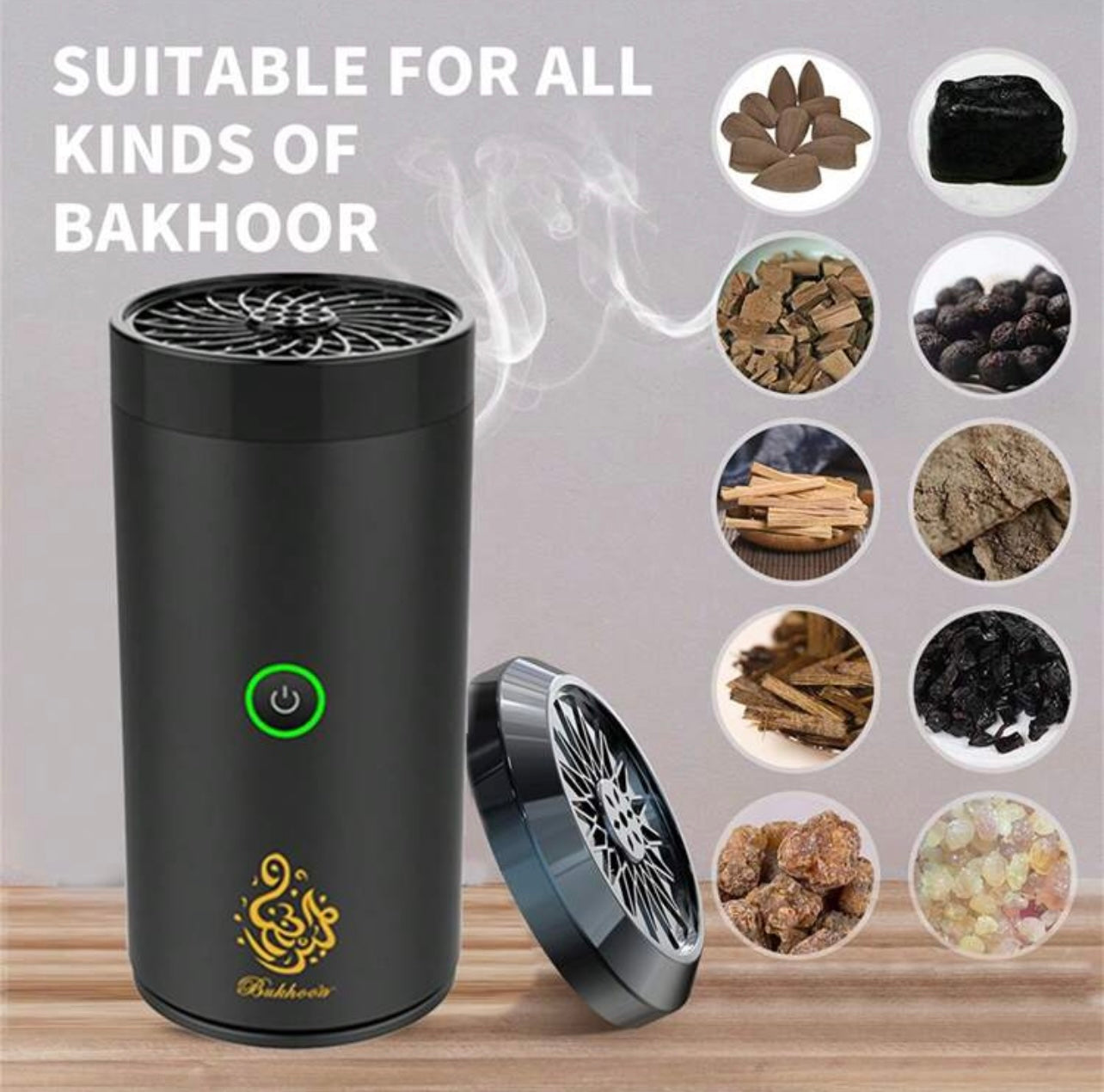 Electric Bakhoor Burner - Black